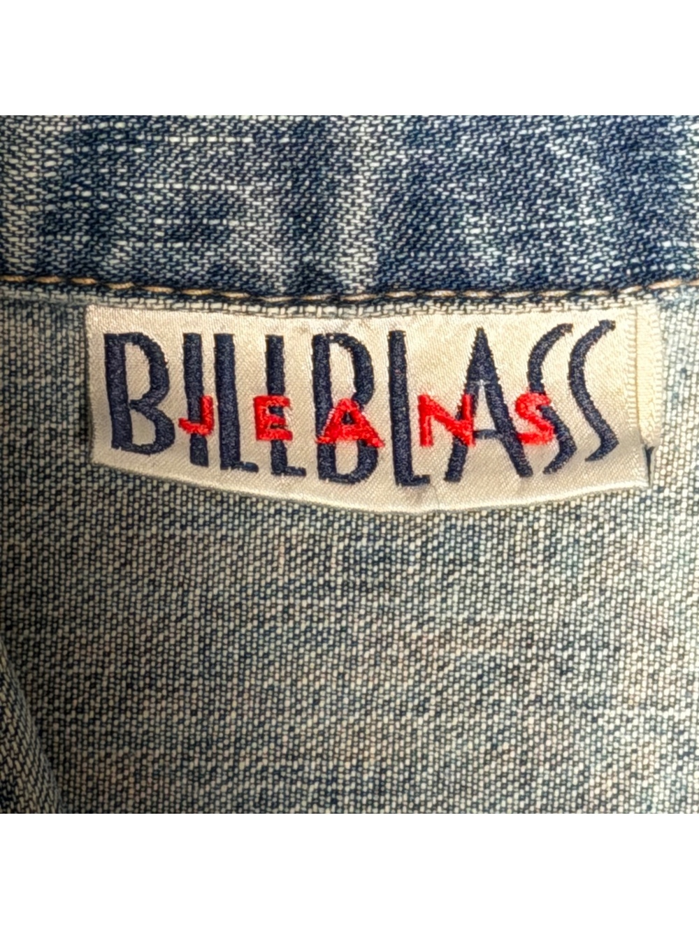 Vintage Bill Blass Floral Embroidered Denim Vest Medium - Picture 2 of 5